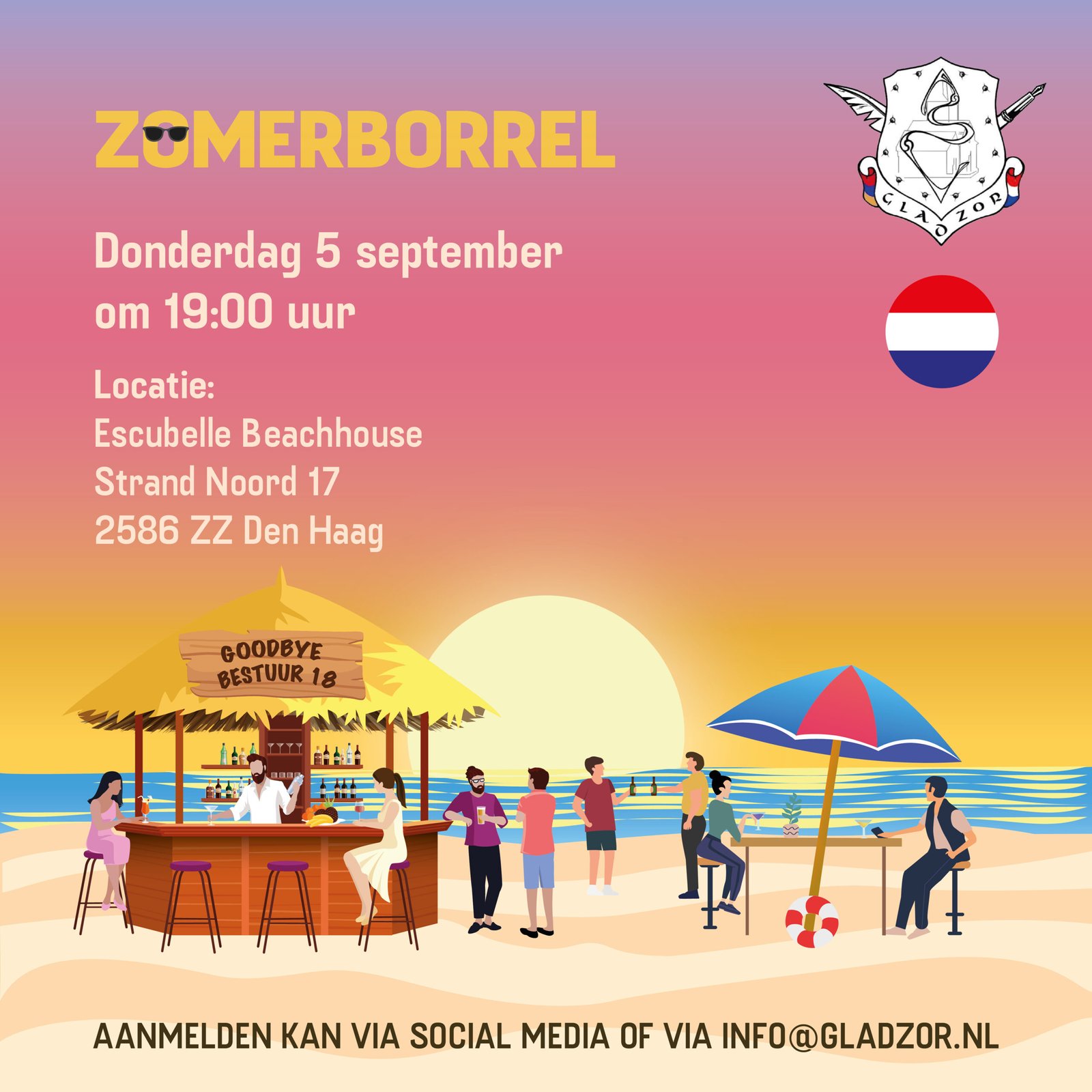 Bestuur 18 - Zomerborrel